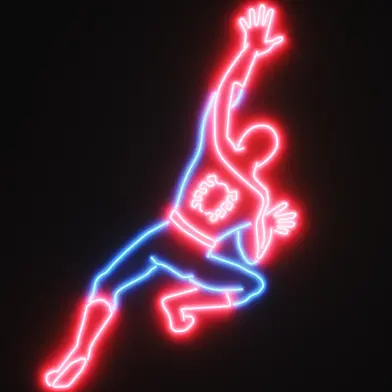 Spiderman neon