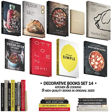 092 Decorative books set 14 Kitchen and Cooking 01