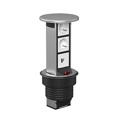 Desktop built-in retractable socket outlet Vertical 6