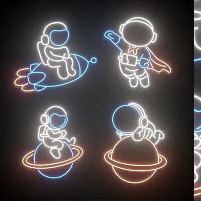 Light modules Set 164 Neon - Neon - 3D model