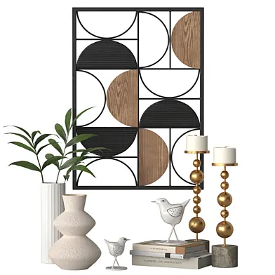 Wall panel with decor