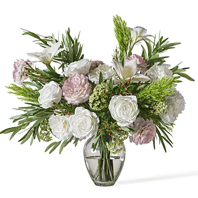 Flower Set 073 rose lily carnation eucalyptus