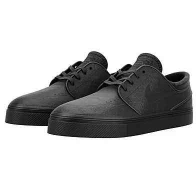 Nike Stefan Janoski Black leather sneakers