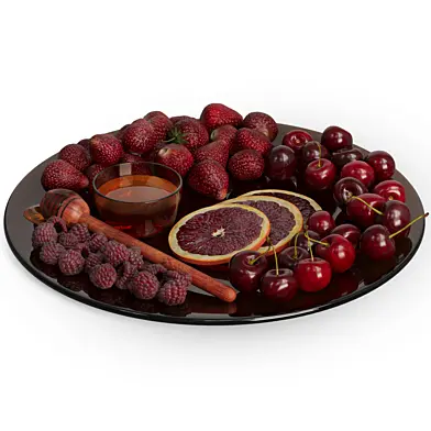 Plate with berries