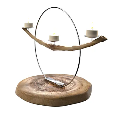 Rustic candlestick