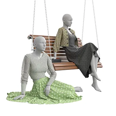 Woman Mannequin Clothes Shop Showcase