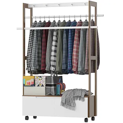 Coat Hanger with Drawers