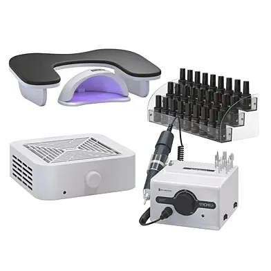Set of devices for manicure and pedicure