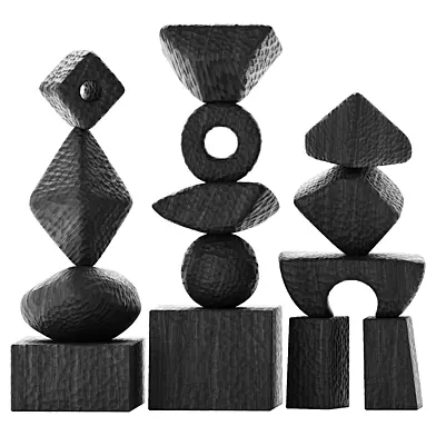 Abstract sculptures Set 009
