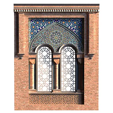 arabic exterior facade element set 802