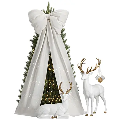 Christmas tree and deer