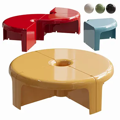 4-Piece Modular Plastic Table