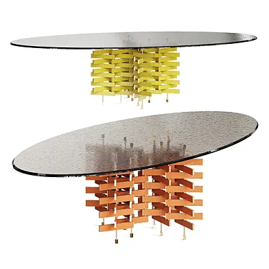 Baxter Loom Oval Table