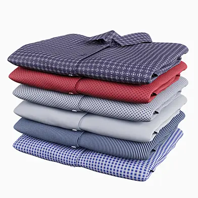 Men's Folded Shirts Stack