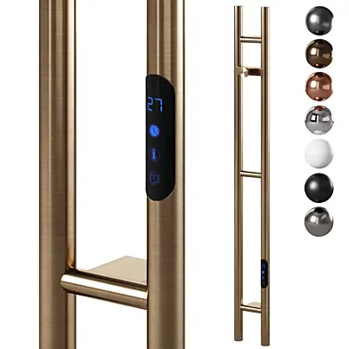 Heated Towel Rail 729 2 Tube round by Boheme