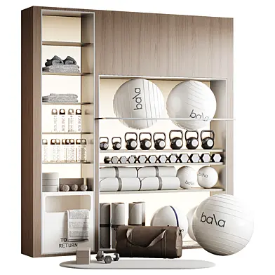 Wall-mounted set for home gym 6