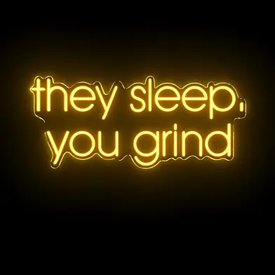 They sleep you grind Neon Sign