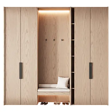 589 hallway zone 25 built in wardrobe japandi