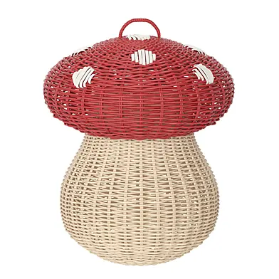 Mushroom basket for children's room