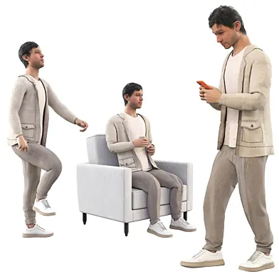 James in Different Poses