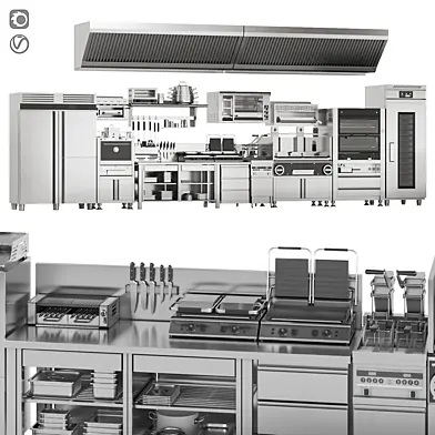 Equipment set for cafes and restaurants