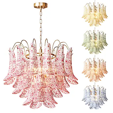 Mazzega Murano Glass Chandelier