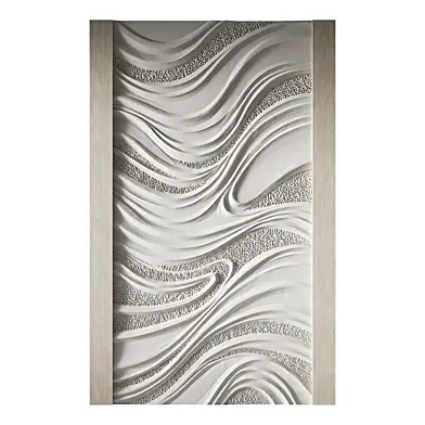 016 Gypsum 3D panel "Waves"