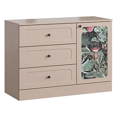 Vilorija-2.3 chest of drawers on a plinth