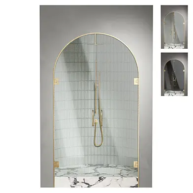 Arched semicircular shower | NS Mosaic | Gessi Ventaglio