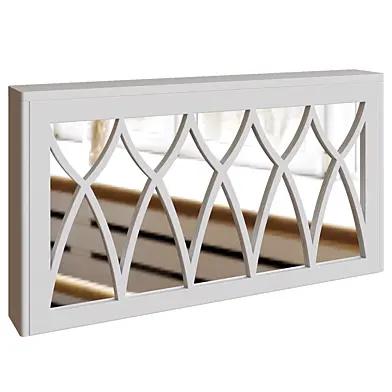 Decorative mirrored screen for heating radiator "Arki 2"