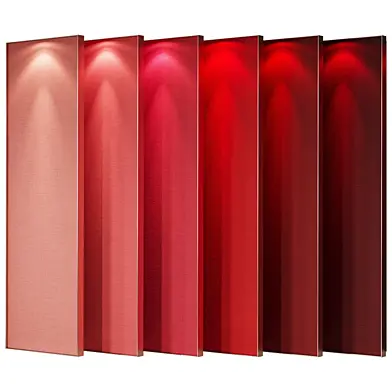 Fabric wall panels - Red gradient