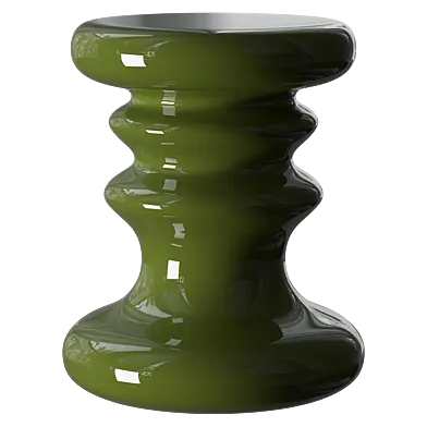 Enamel Surface Green Ceramic Coffee Table
