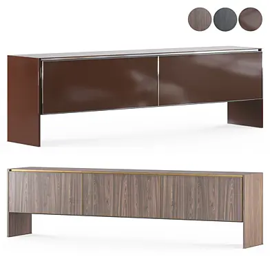 Horizontal sideboard for the dining room from the Minotti factory, Passarella series
