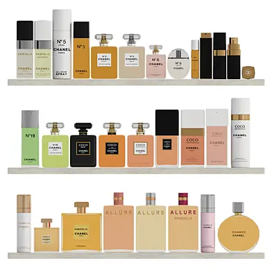 Chanel woman perfume collection