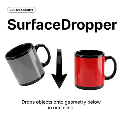 SurfaceDropper 3ds max script
