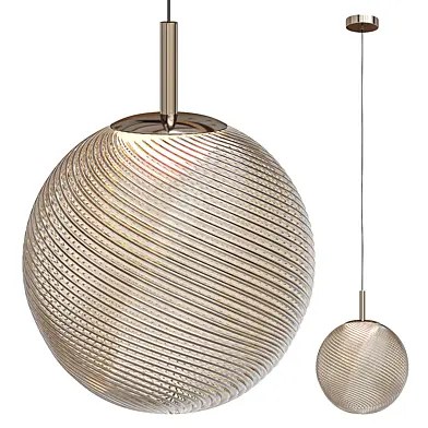 Tom Dixon Whirl pendant light, LED, 1 head dimmable, gold