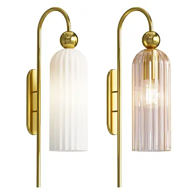 Alvyen Nordic Vertical Glass Wall Light
