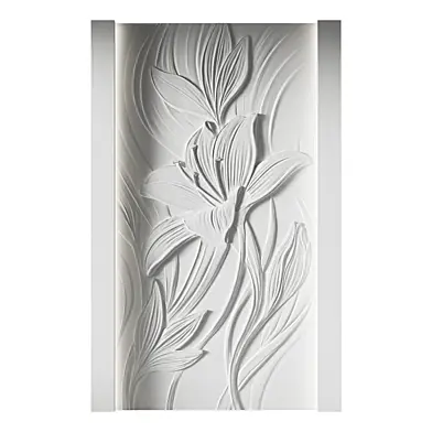 103 Decorative wall art relief 60 Flowers
