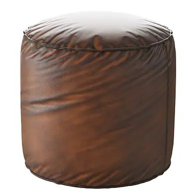 Pouf Camel Leather