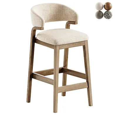 Jade Chenille Bar Stools