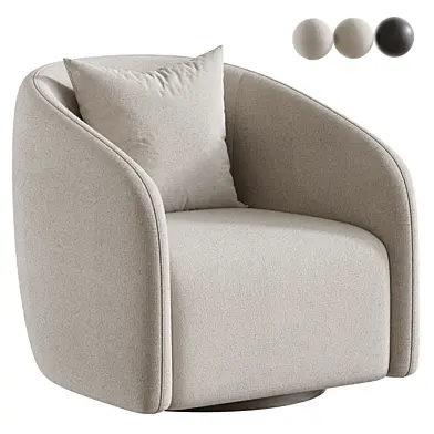 Modway Holland Curved Swivel Armchair