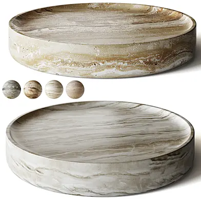 Zariah Travertine Coffee Table