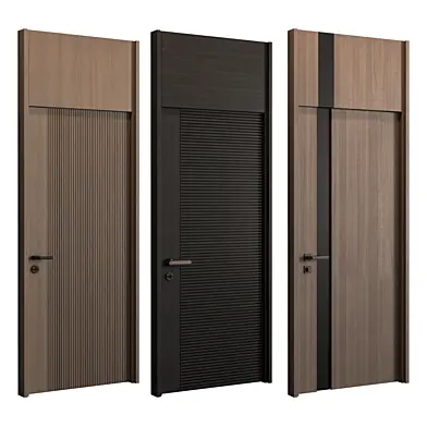 Wooden Front Door Set 183