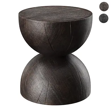 Casen Round Hourglass Outdoor Side Table