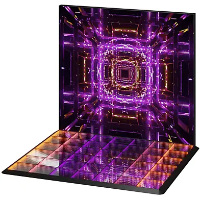 Interactive LED dance floor