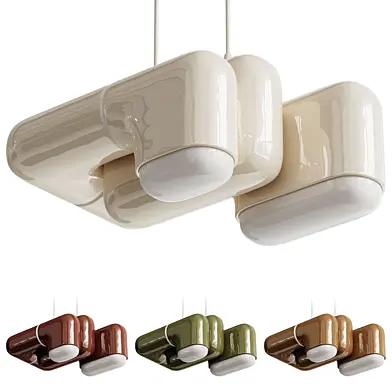 U-048 Pendant Lamp In Cream Pla