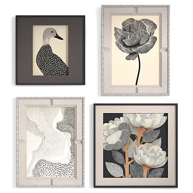 Set of four wall panels No. 2