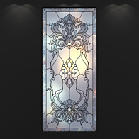 Stained Glass World map (World Map stained-glass window) - Windows - 3D ...