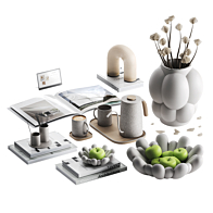decor set 01 - Decorative set - 3D model