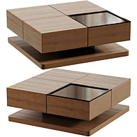 K♢1180 Boconcept Mirror Block Table Block mirror table by BoConcept - Table - 3D model